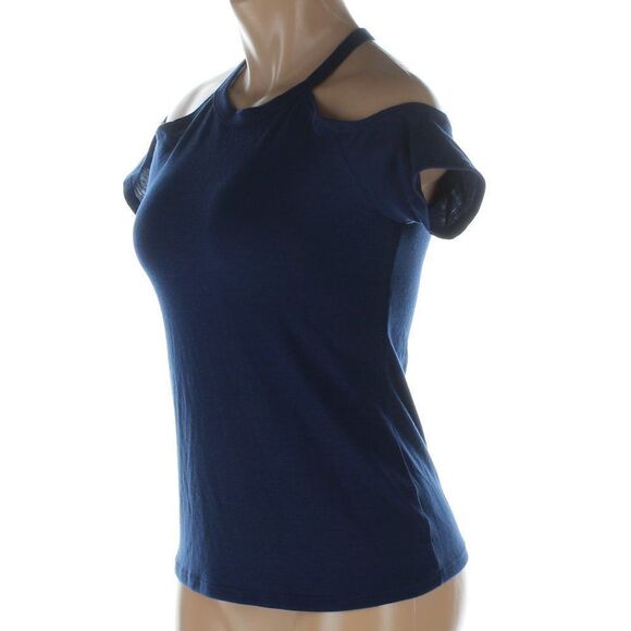 Rebellious One Cold Shoulder Tee Shirt NWT - Picture 6 of 7